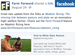 Farm Forward FB post