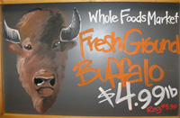 Whole Foods ground buffalo